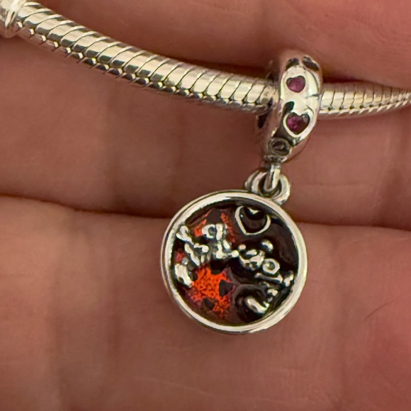 Disney Silver and Red Mickey Mouse Charm Necklace - Picture 3 of 8